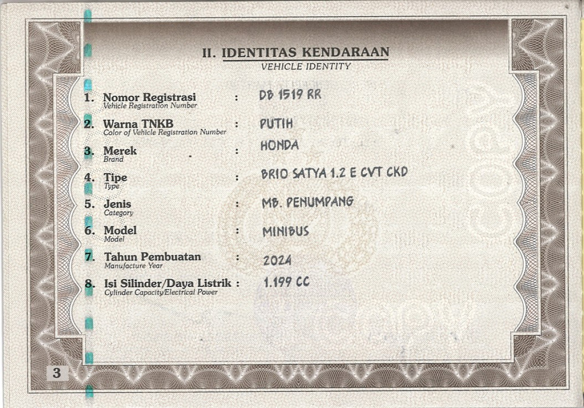 HONDA  BRIO  SATYA DD1 1.2 E