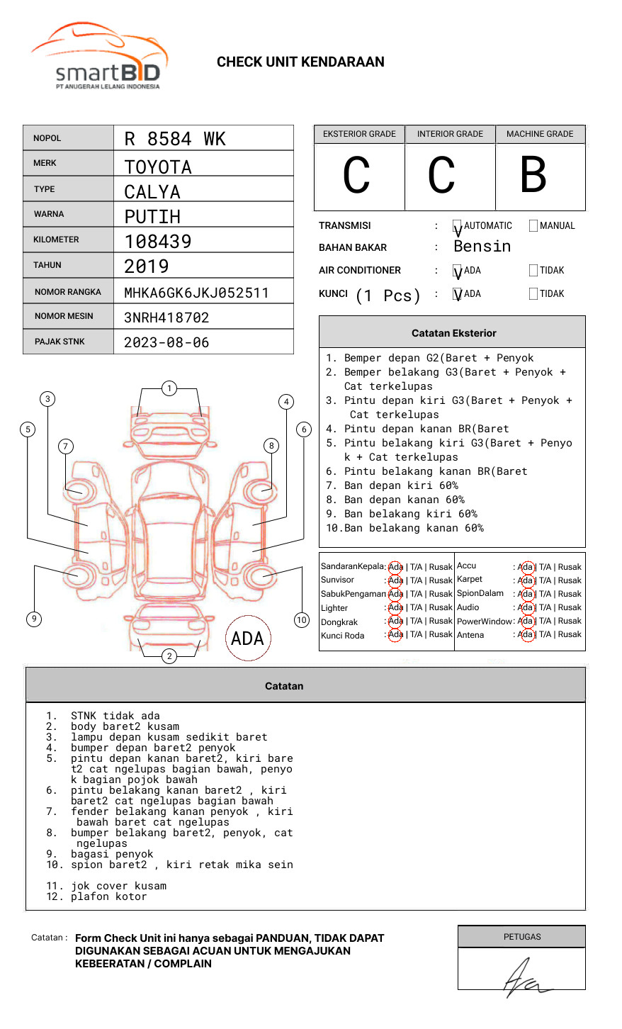 TOYOTA CALYA 1.2 G A/T