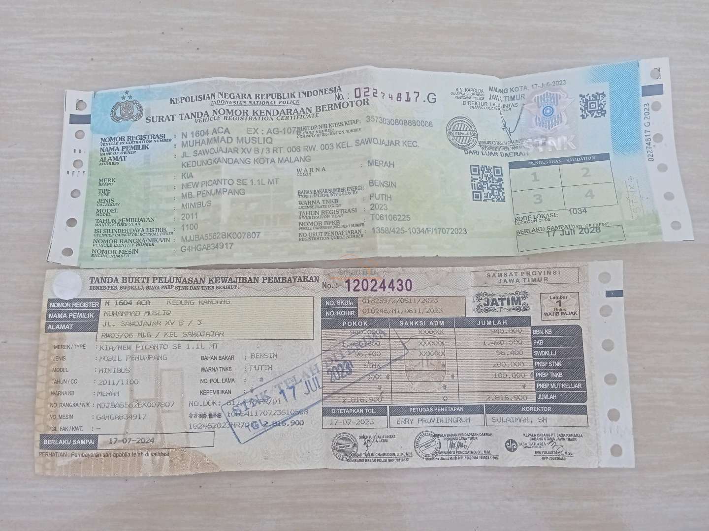 KIA PECANTO SE1.1L