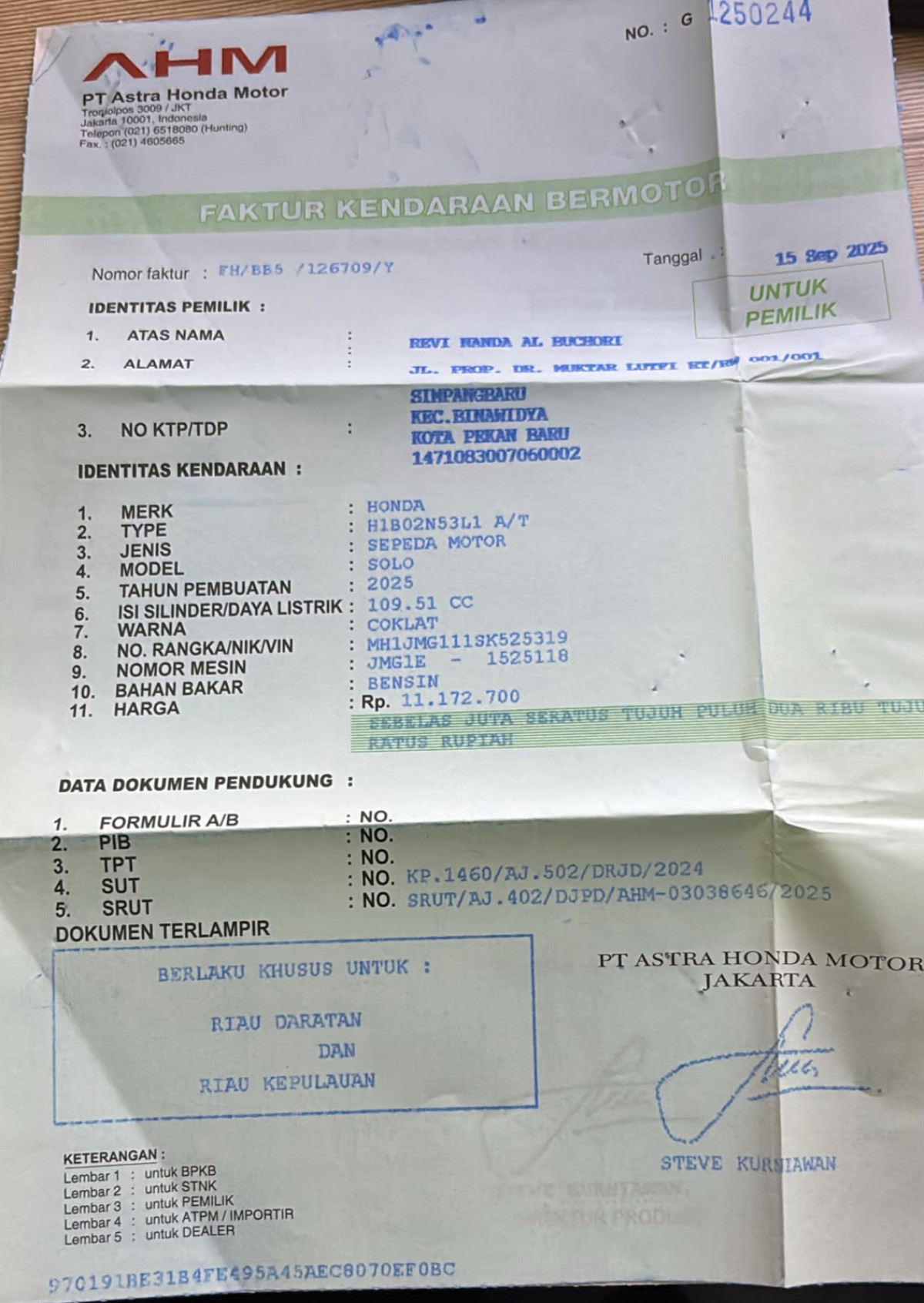 HONDA BEAT STREET CBS
