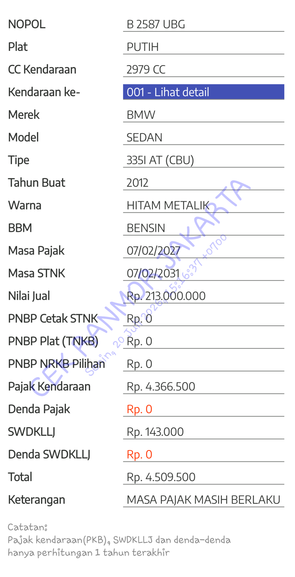 BMW 335i AT (CBU)
