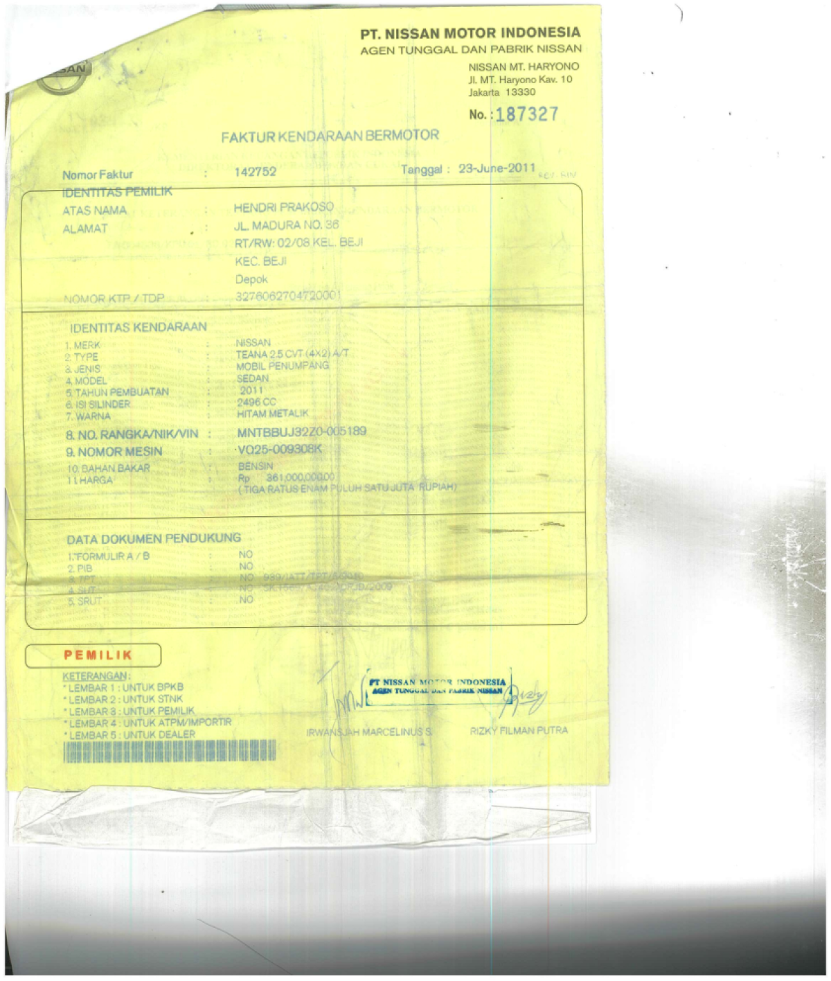 NISSAN TEANA  2.5