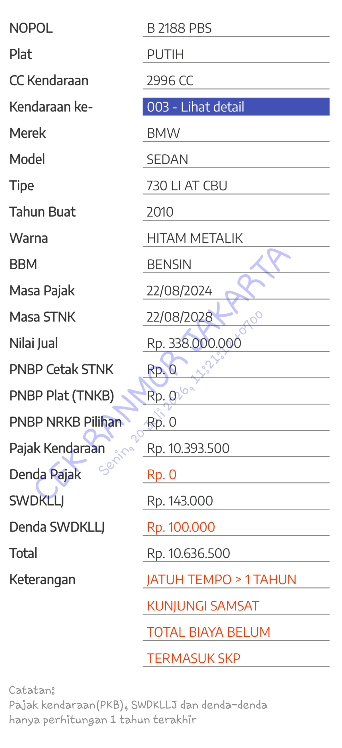 BMW 730L I  AT