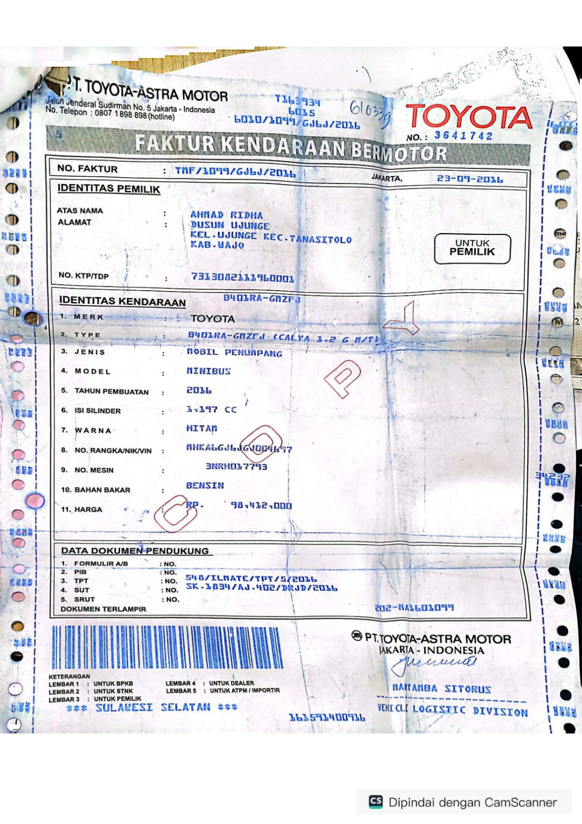 TOYOTA CALYA  1.2 G M/T
