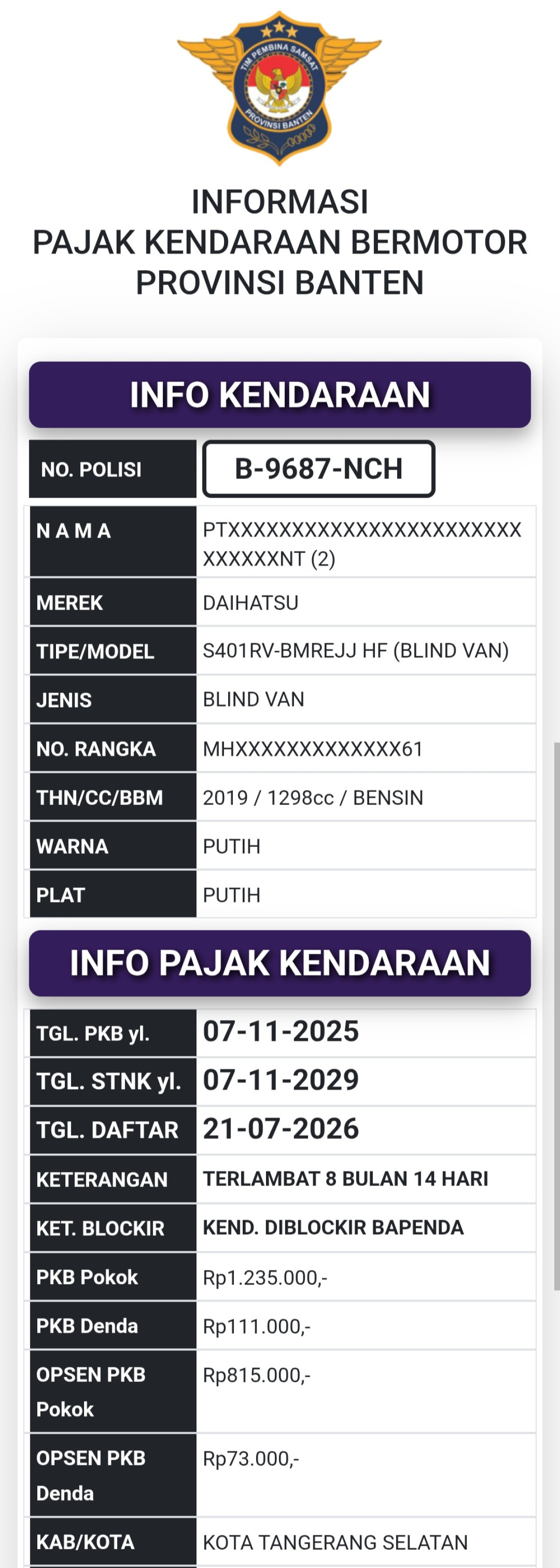 DAIHATSU GRAN MAX BLIND VAN