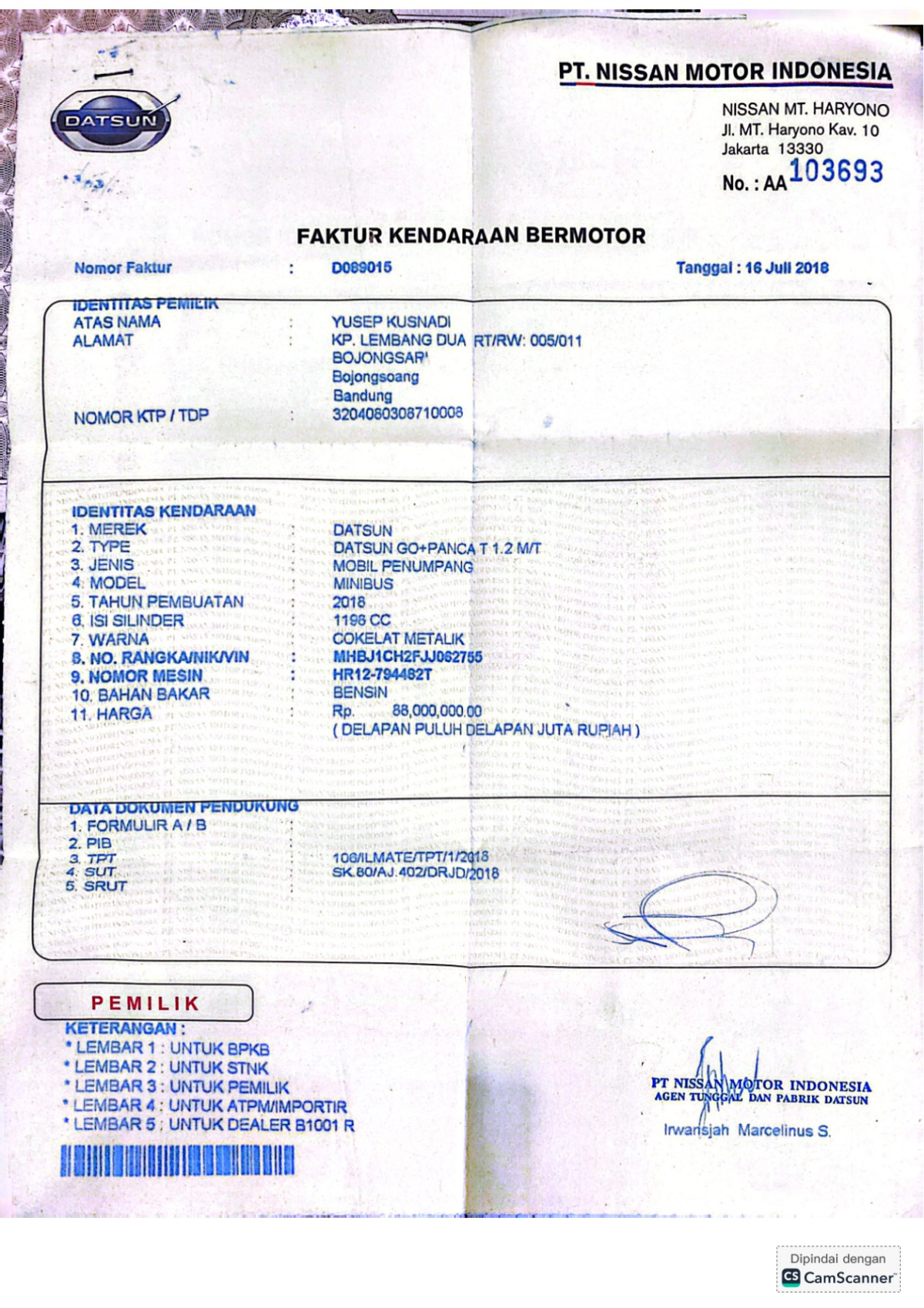 DATSUN  GO + PANCA GO+PANCA T