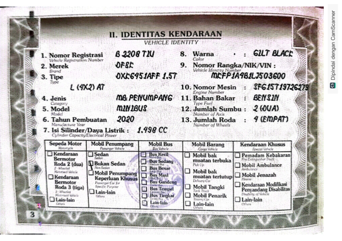 DFSK DXK6451AFF 1.5 T L (4X2) A/T