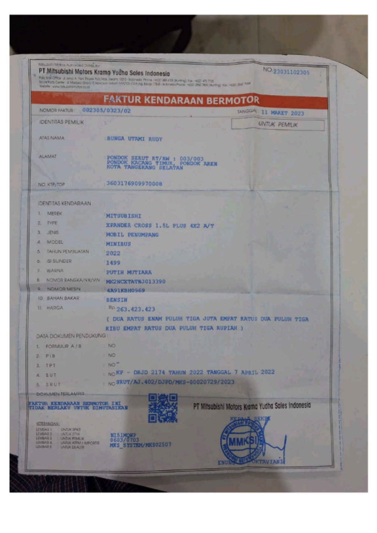 MITSUBISHI  XPANDER  CROSS 1.5L PLUS