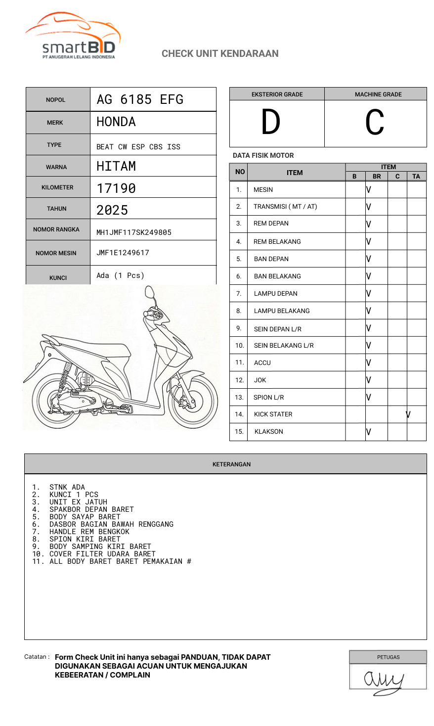 HONDA BEAT CW ESP CBS ISS