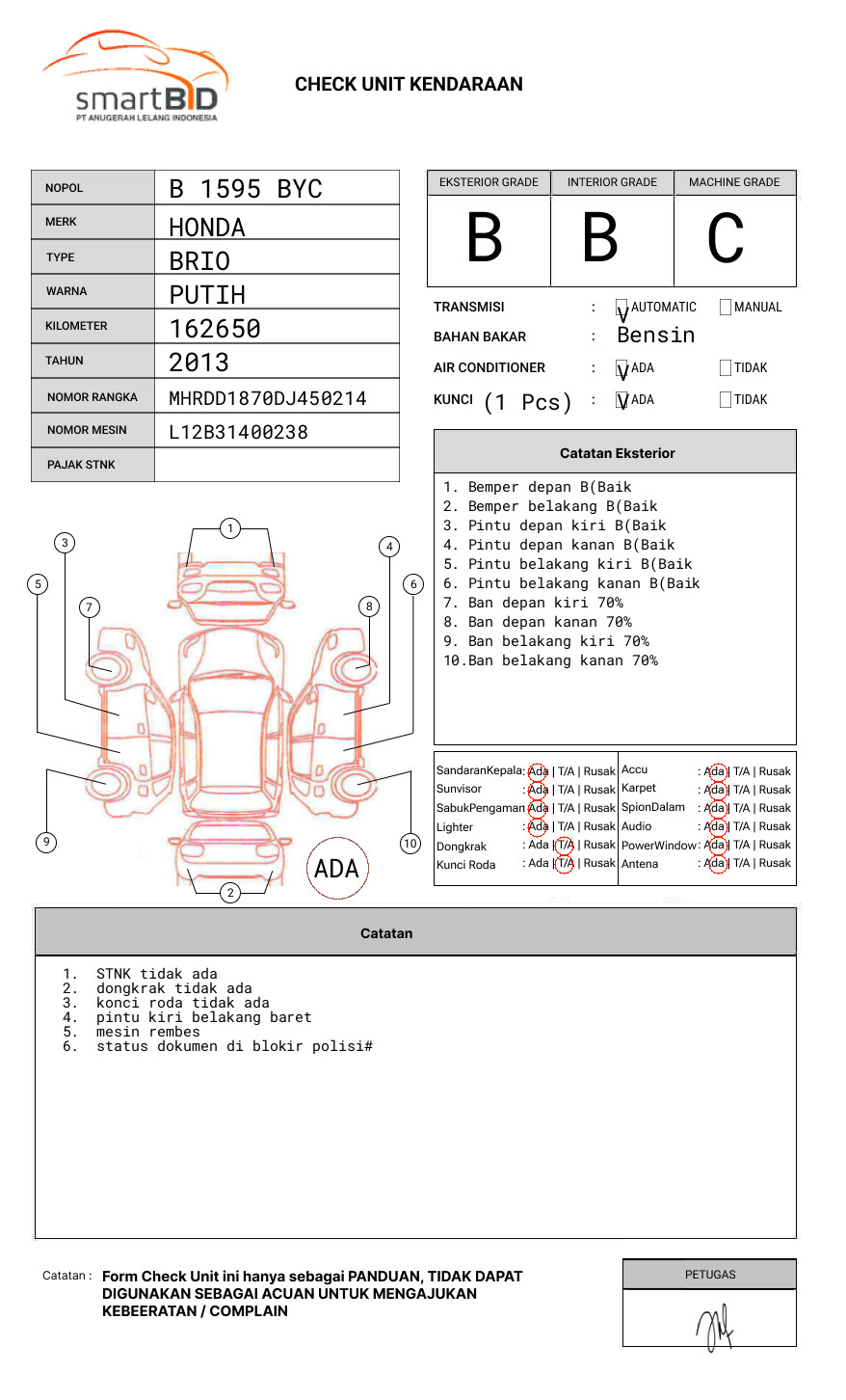 HONDA BRIO SATYA 1.2 E