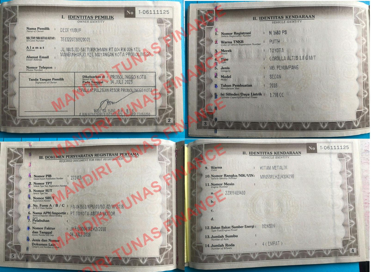 TOYOTA COROLLA 1.8