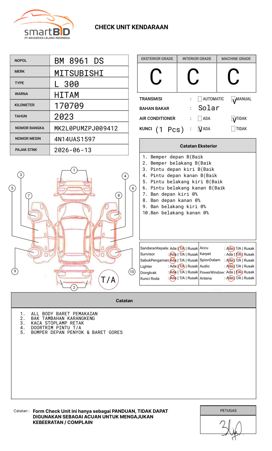 MITSUBISHI L300 PU FB-R (4X2)