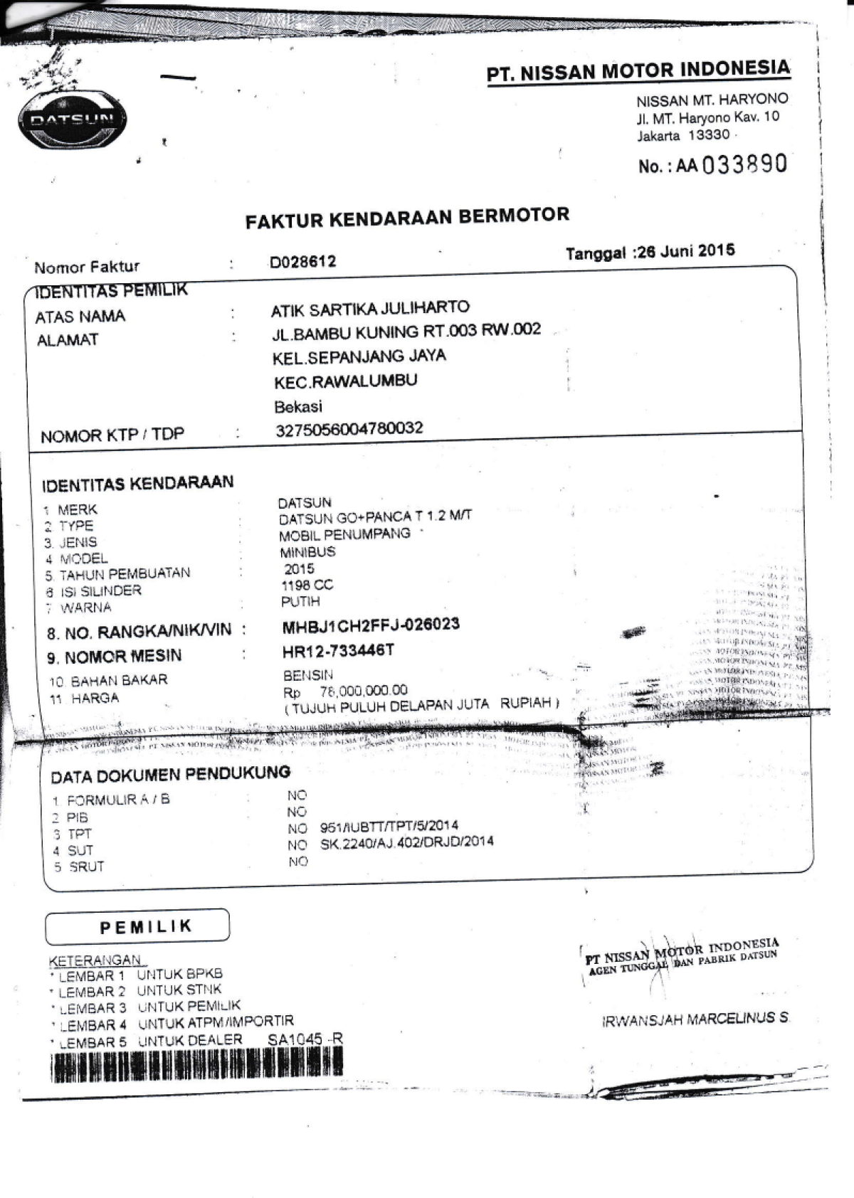 DATSUN  GO PANCA  T