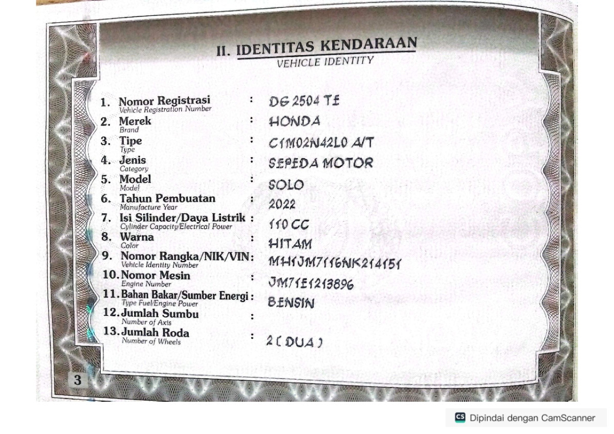 HONDA GENIO CBS