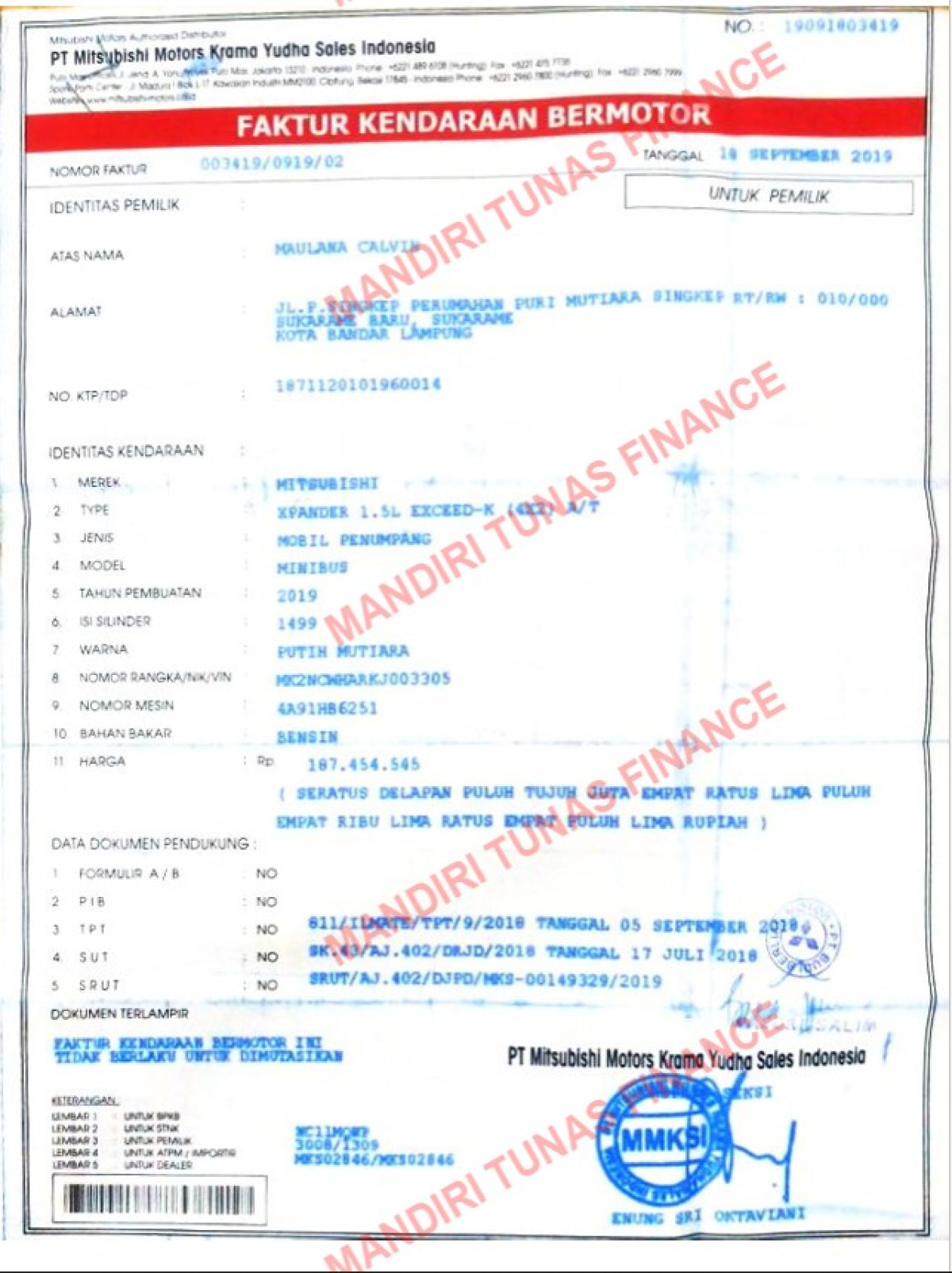 MITSUBISHI XPANDER 1.5L EXCEED