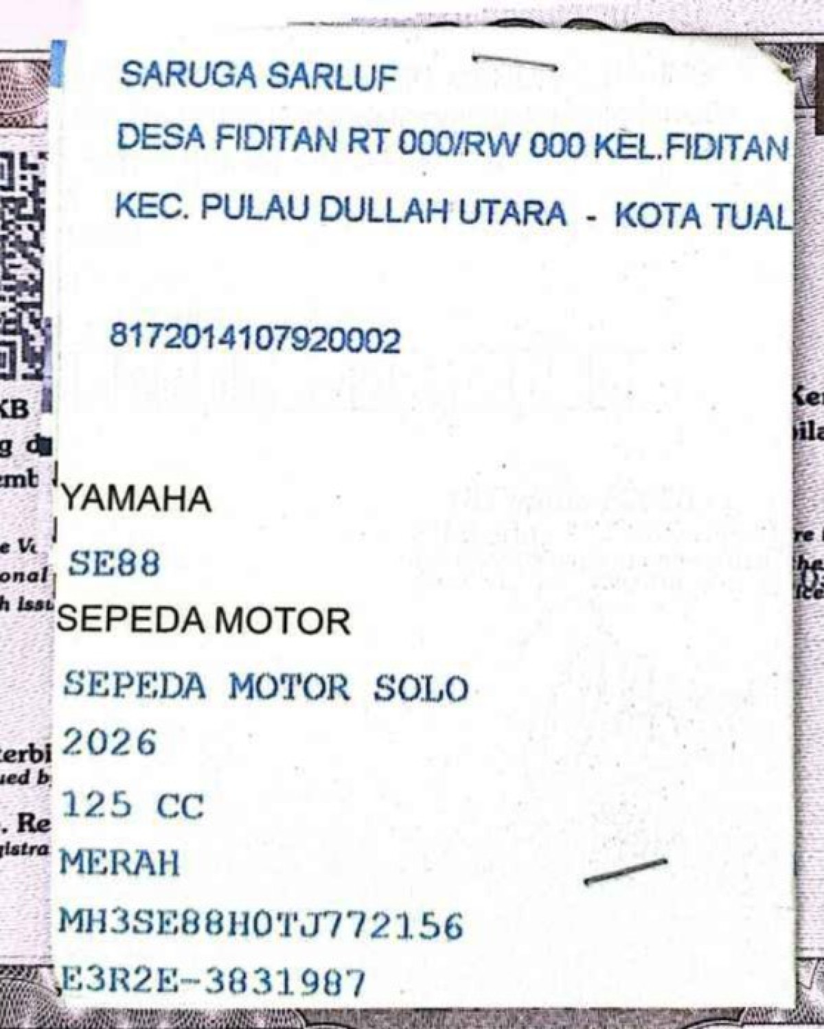 YAMAHA MIO M3 CW
