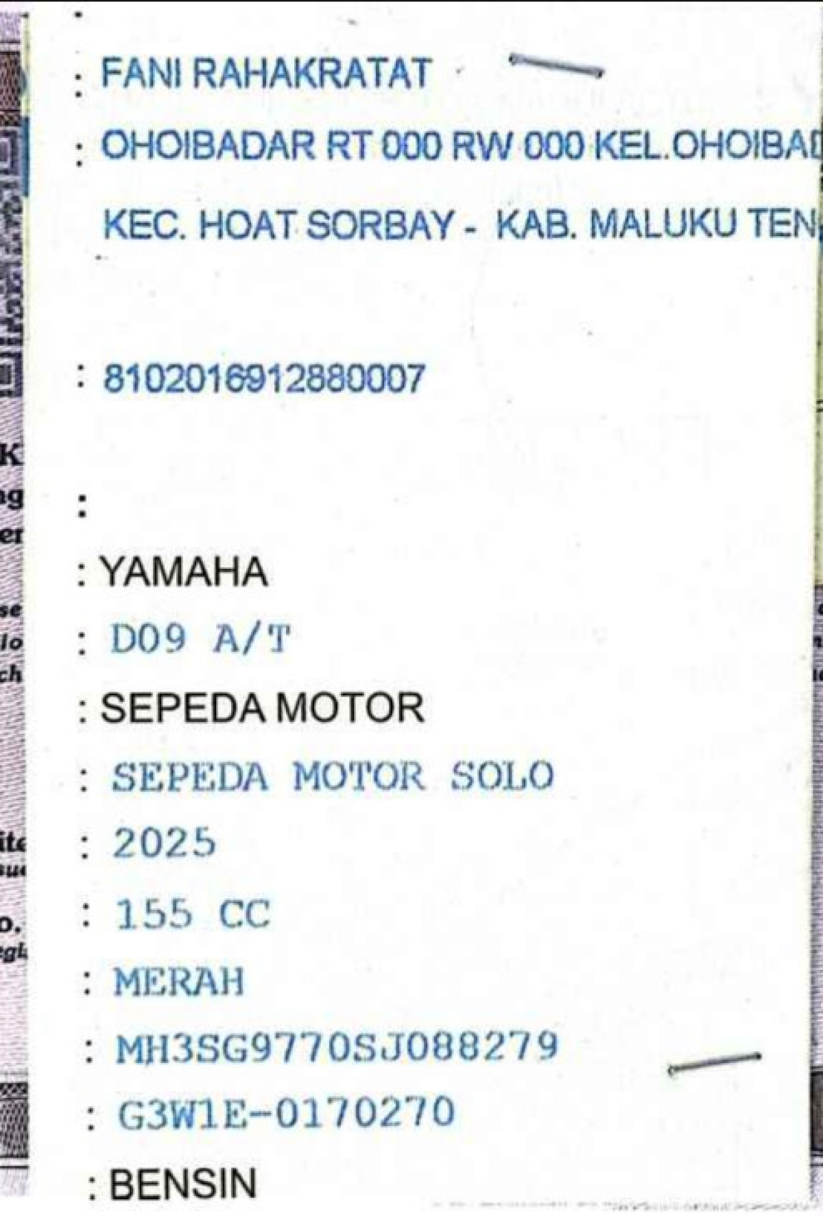 YAMAHA AEROX ALPHA