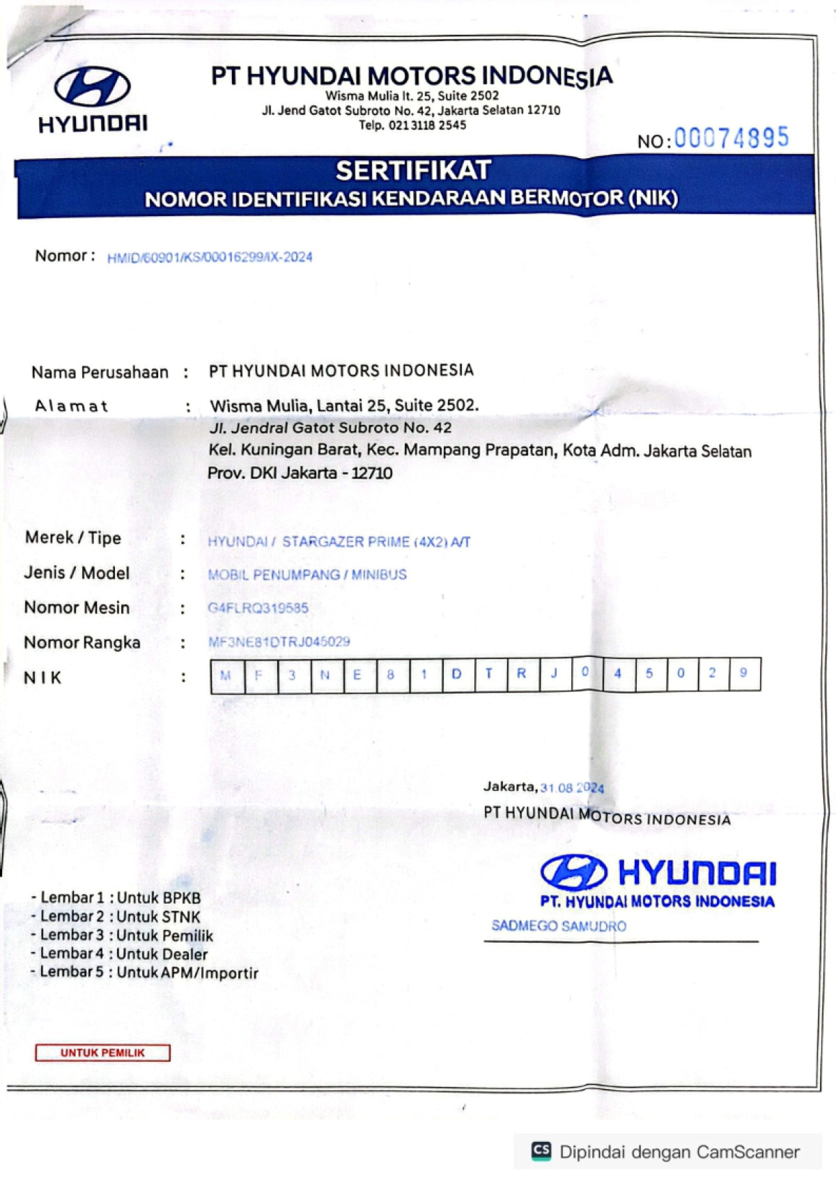 HYUNDAI  STARGAZER