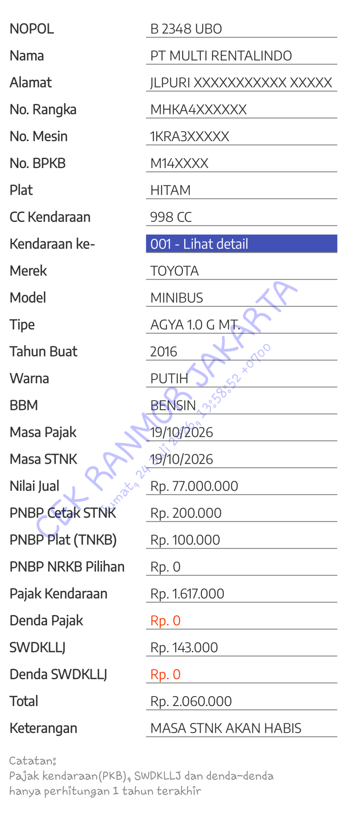 TOYOTA AGYA 1.0 G