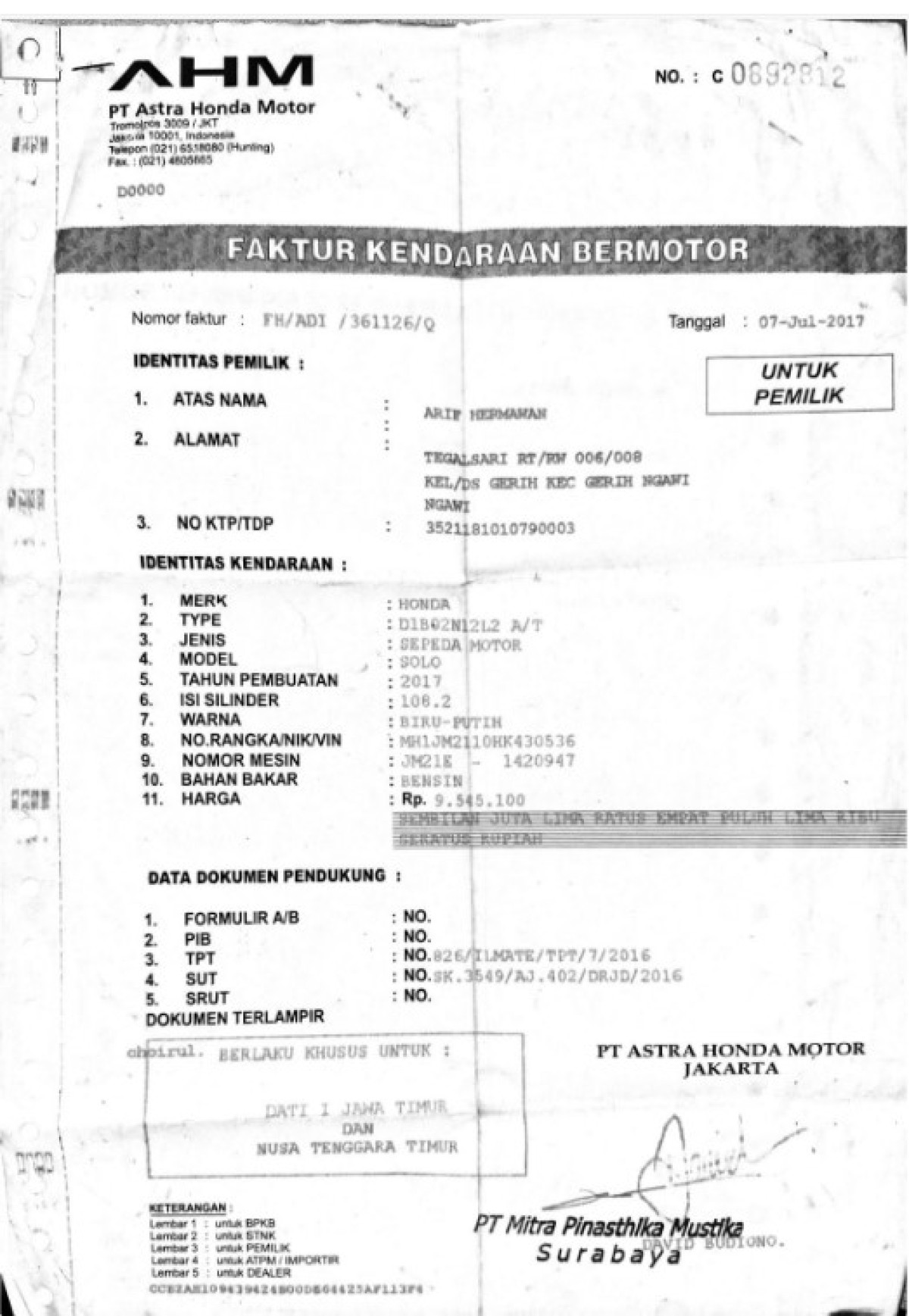 HONDA BEAT CW