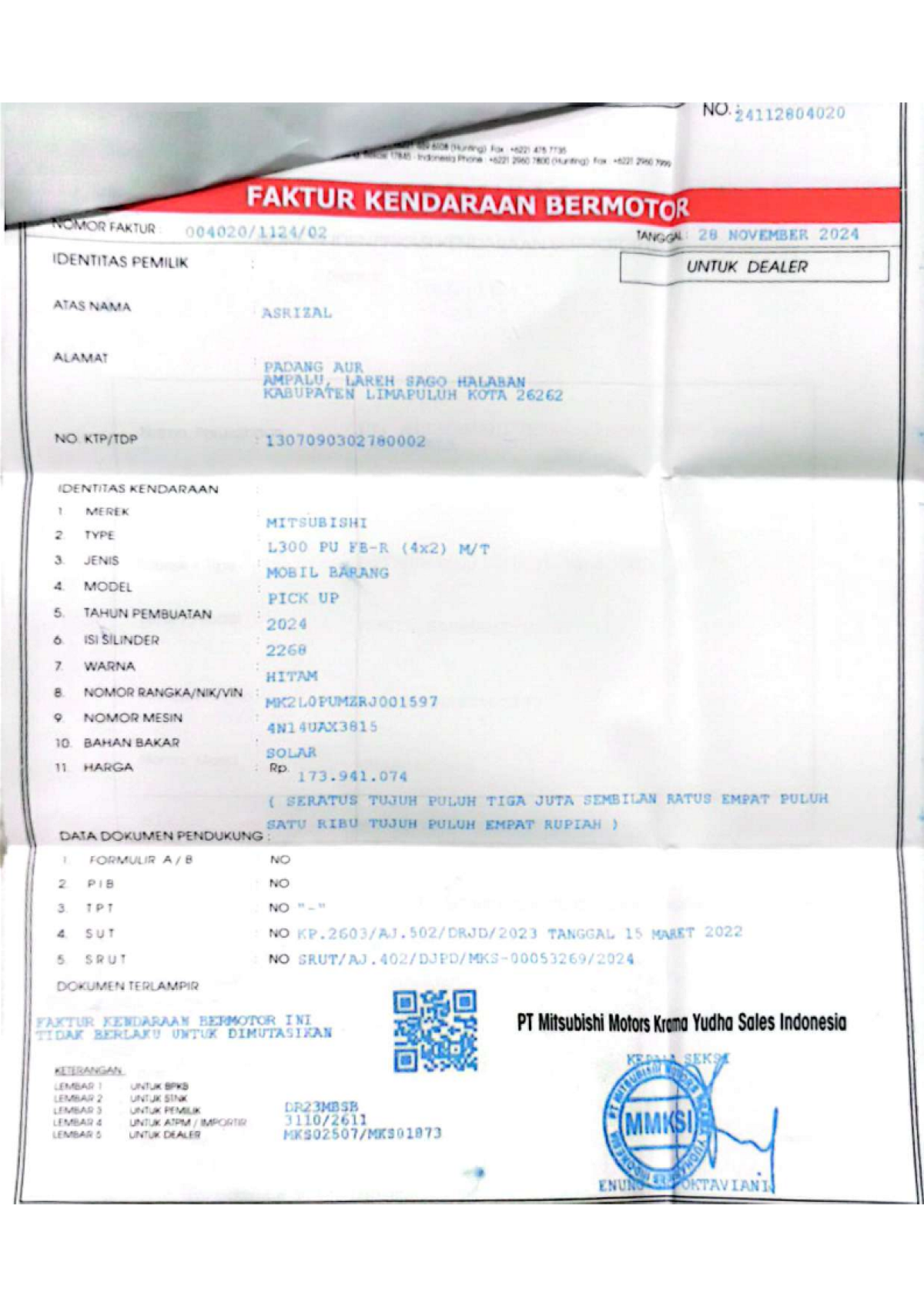 MITSUBISHI  L 300 L300 PU FB-R (4X2)