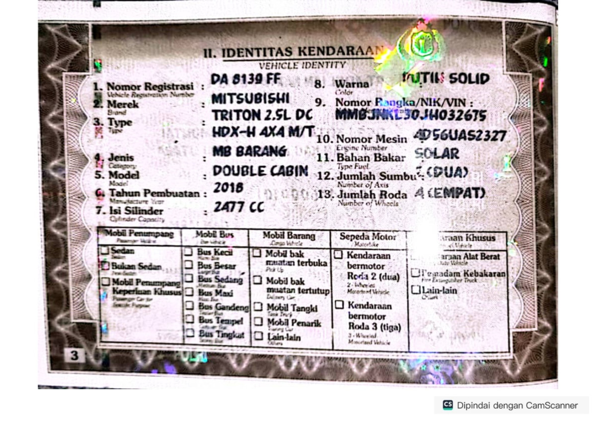 MITSUBISHI  TRITON DC HDX