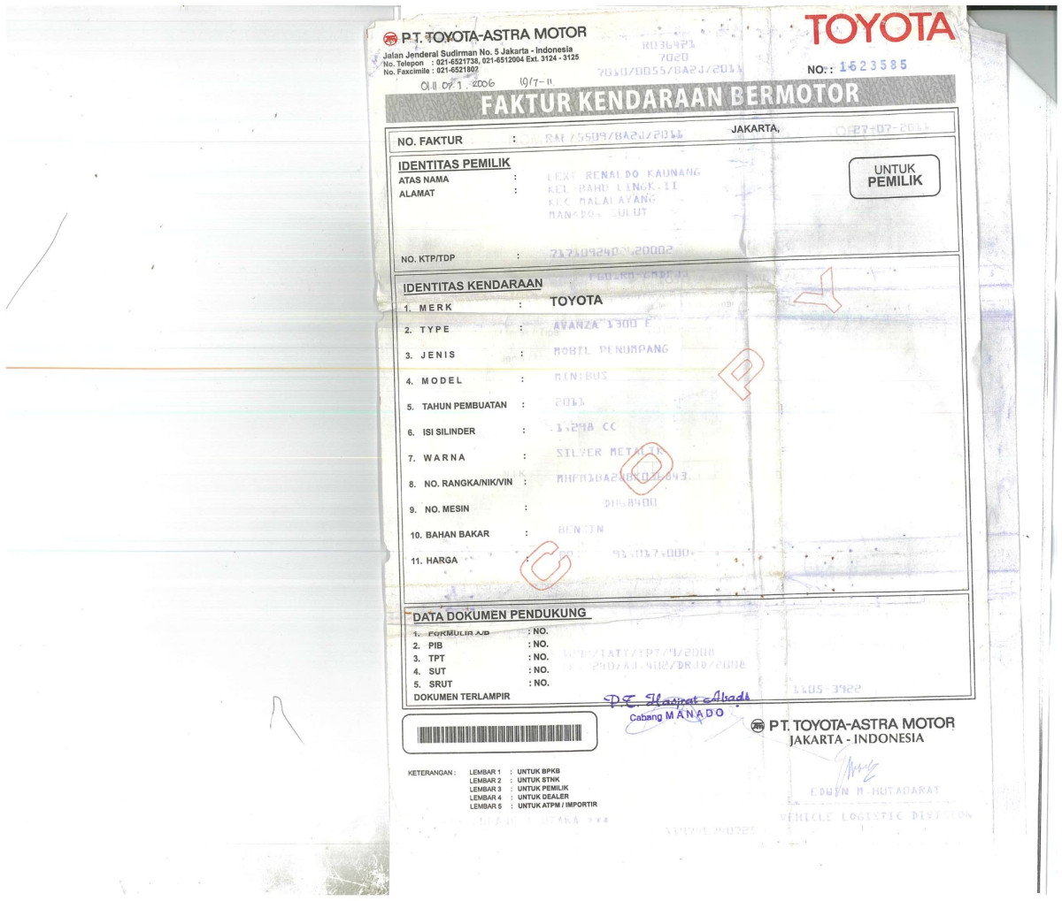TOYOTA AVANZA