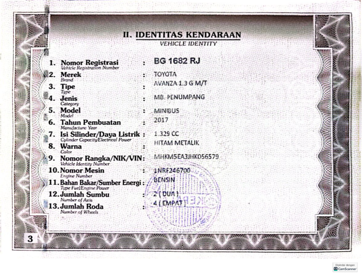 TOYOTA  AVANZA  1.3 G