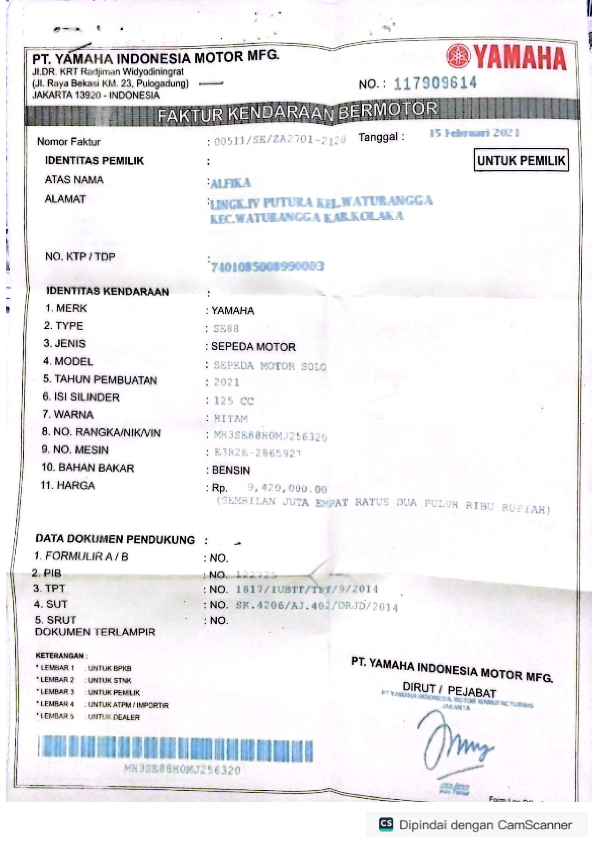 YAMAHA MIO M3 CW