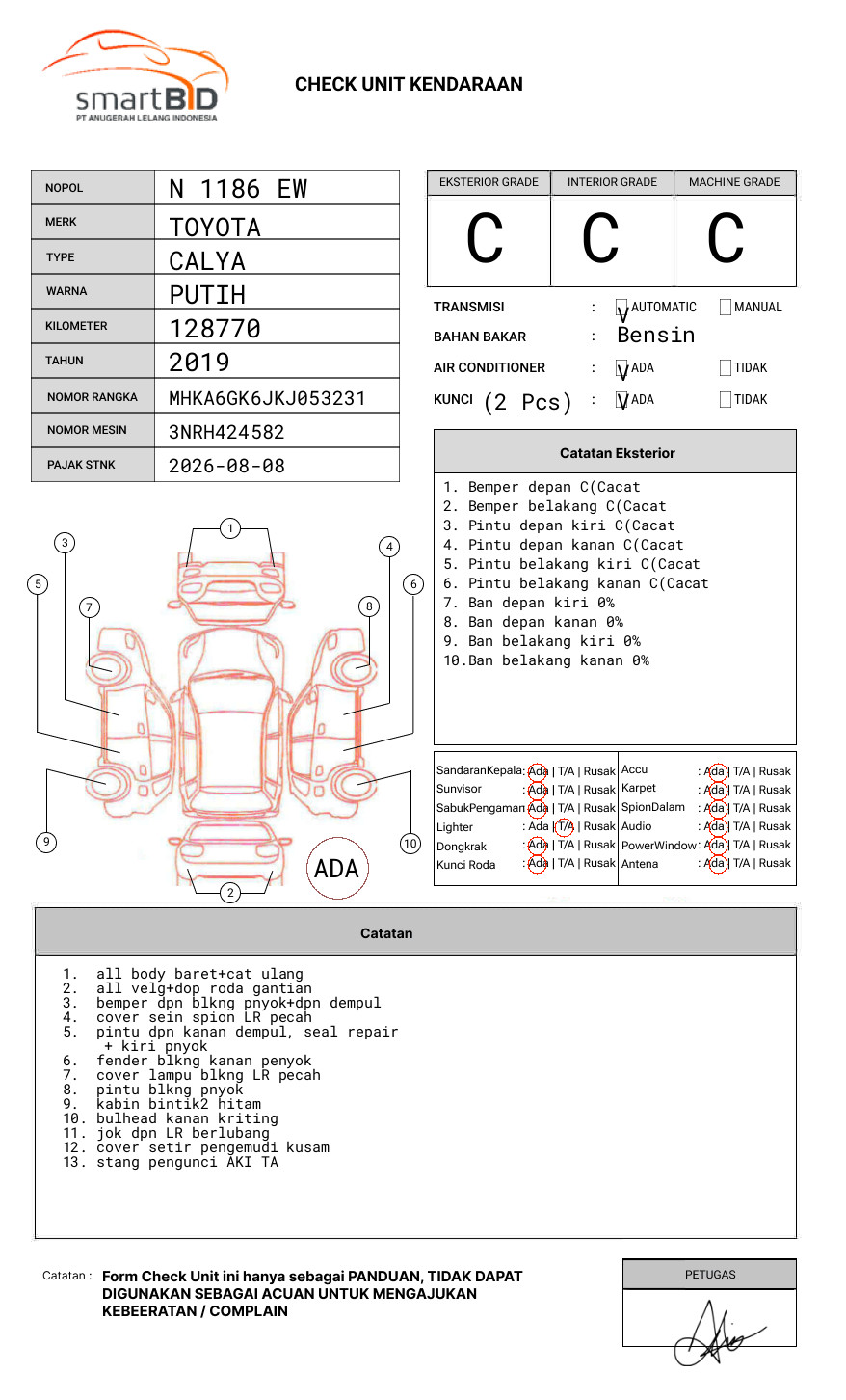 TOYOTA CALYA 1.2 G A/T