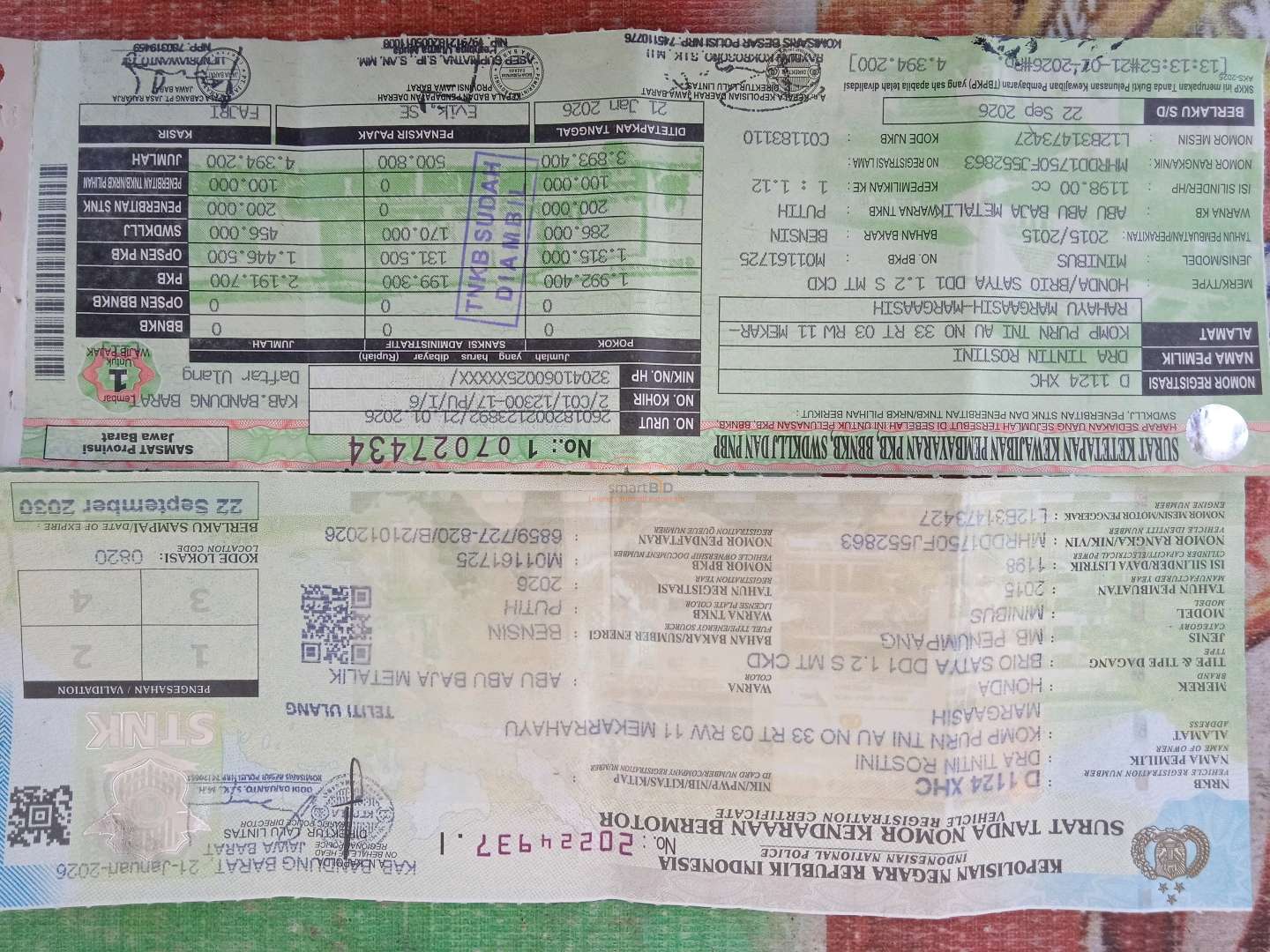HONDA BRIO SATYA DD1 1.2 S