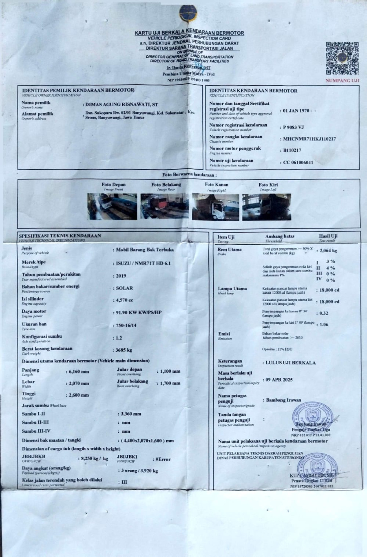 ISUZU NMR 71T HD 6.1