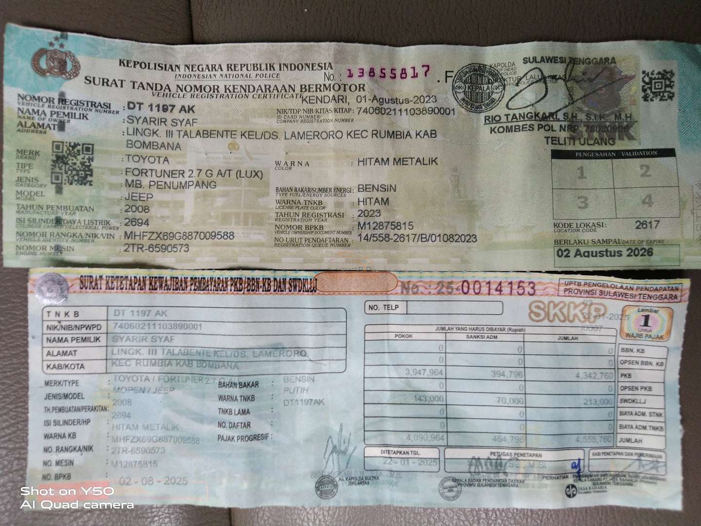 TOYOTA FORTUNER 2.7 G