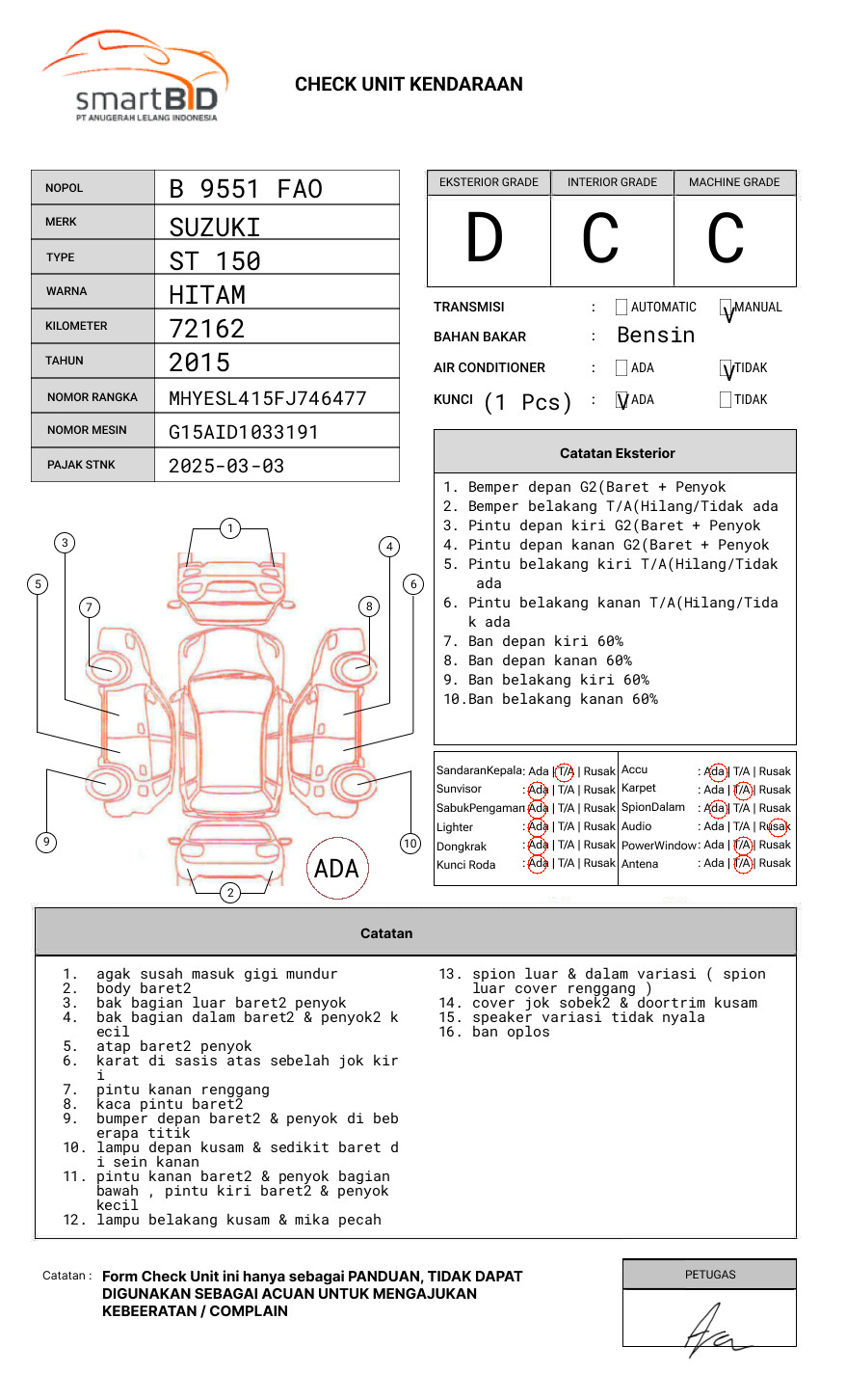 SUZUKI ST 150 PICK UP