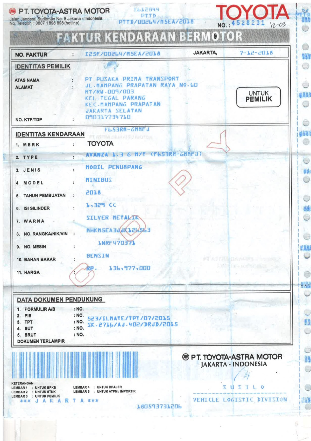 TOYOTA AVANZA