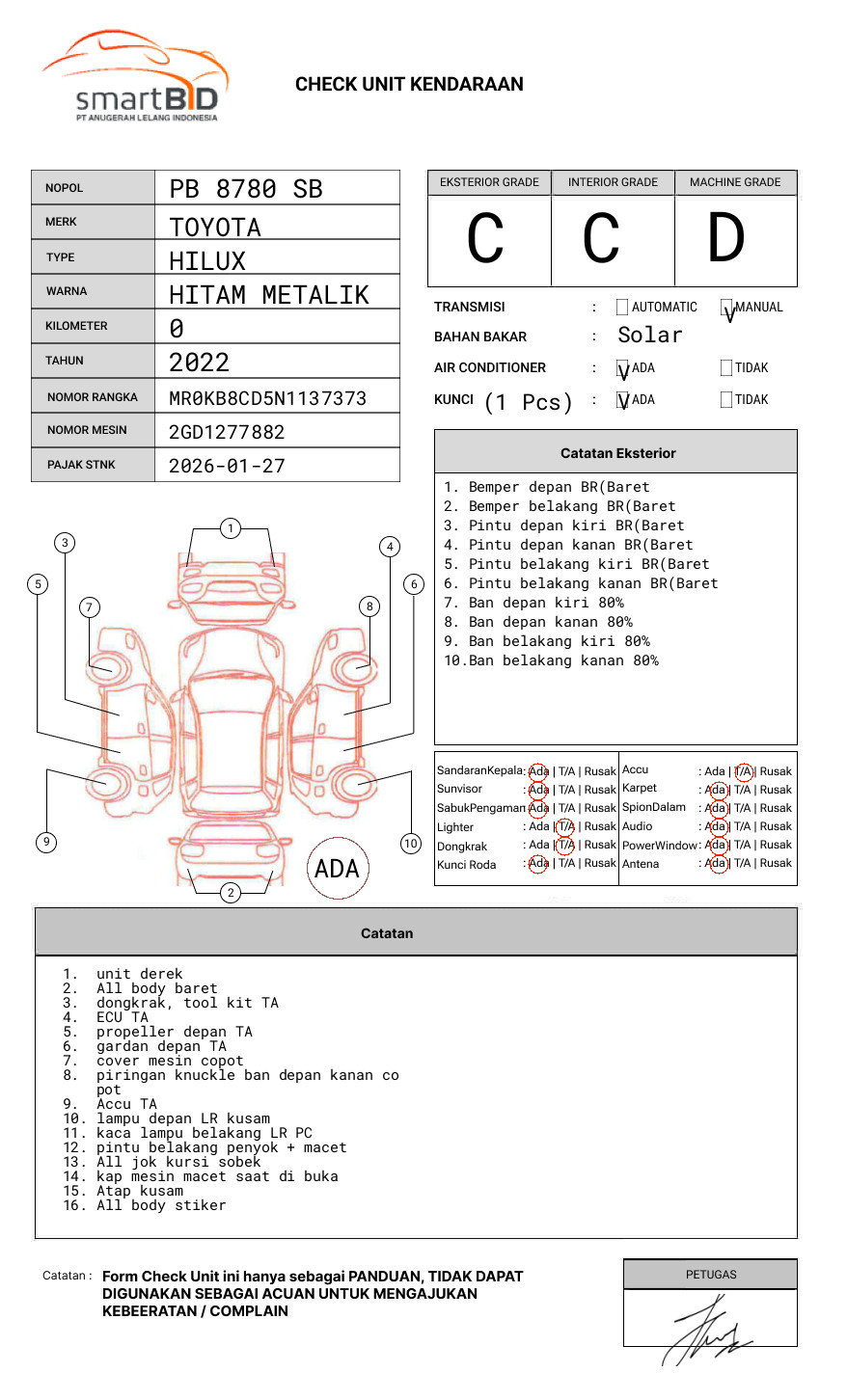 TOYOTA HILUX 2.4G DC 4X4