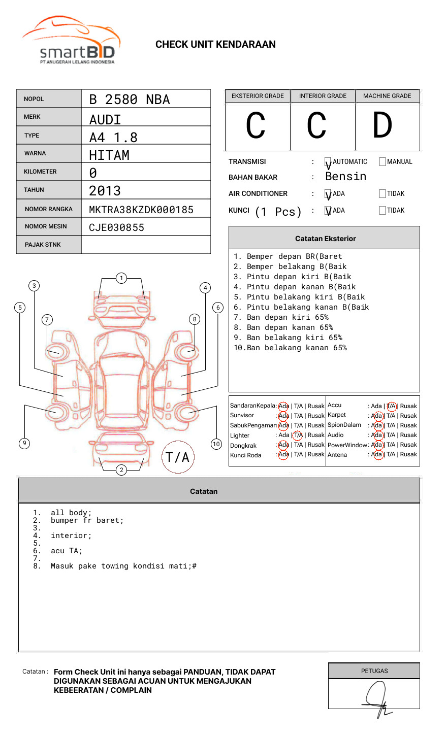 AUDI A4 1.8 AT