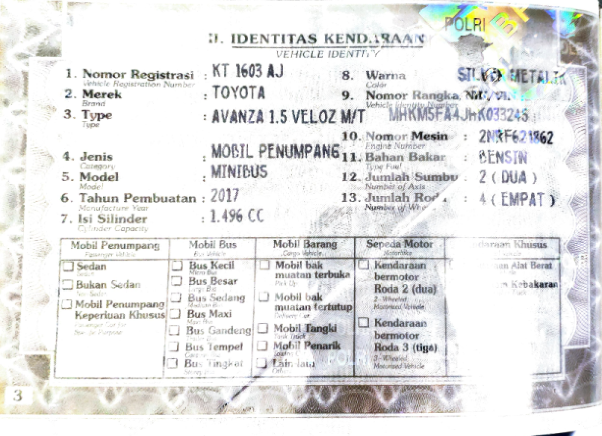 TOYOTA  AVANZA  VELOZ