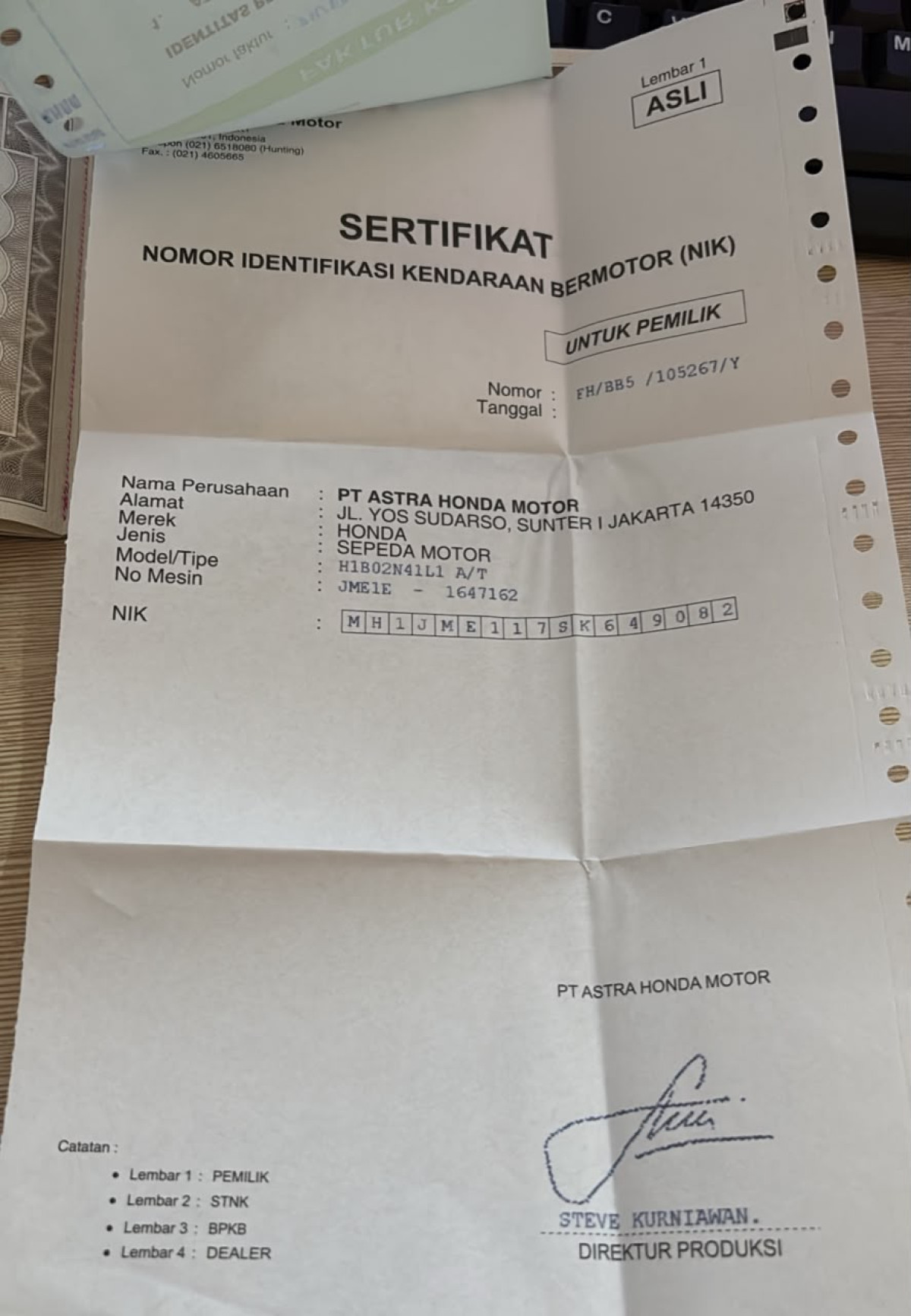HONDA BEAT CBS FI CW