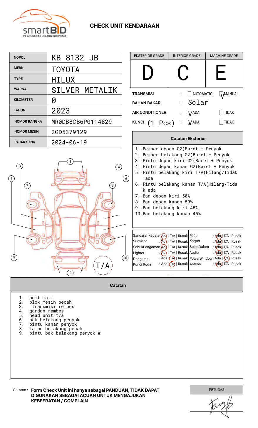 TOYOTA  HILUX  PICK UP