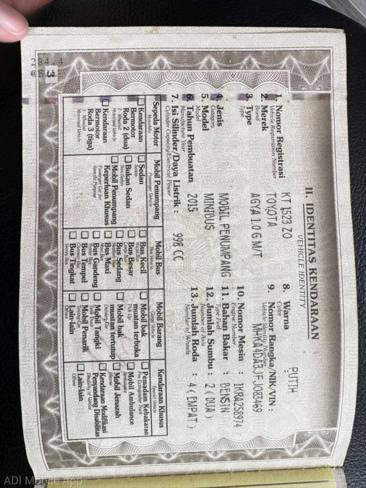TOYOTA  AGYA  1.0 G