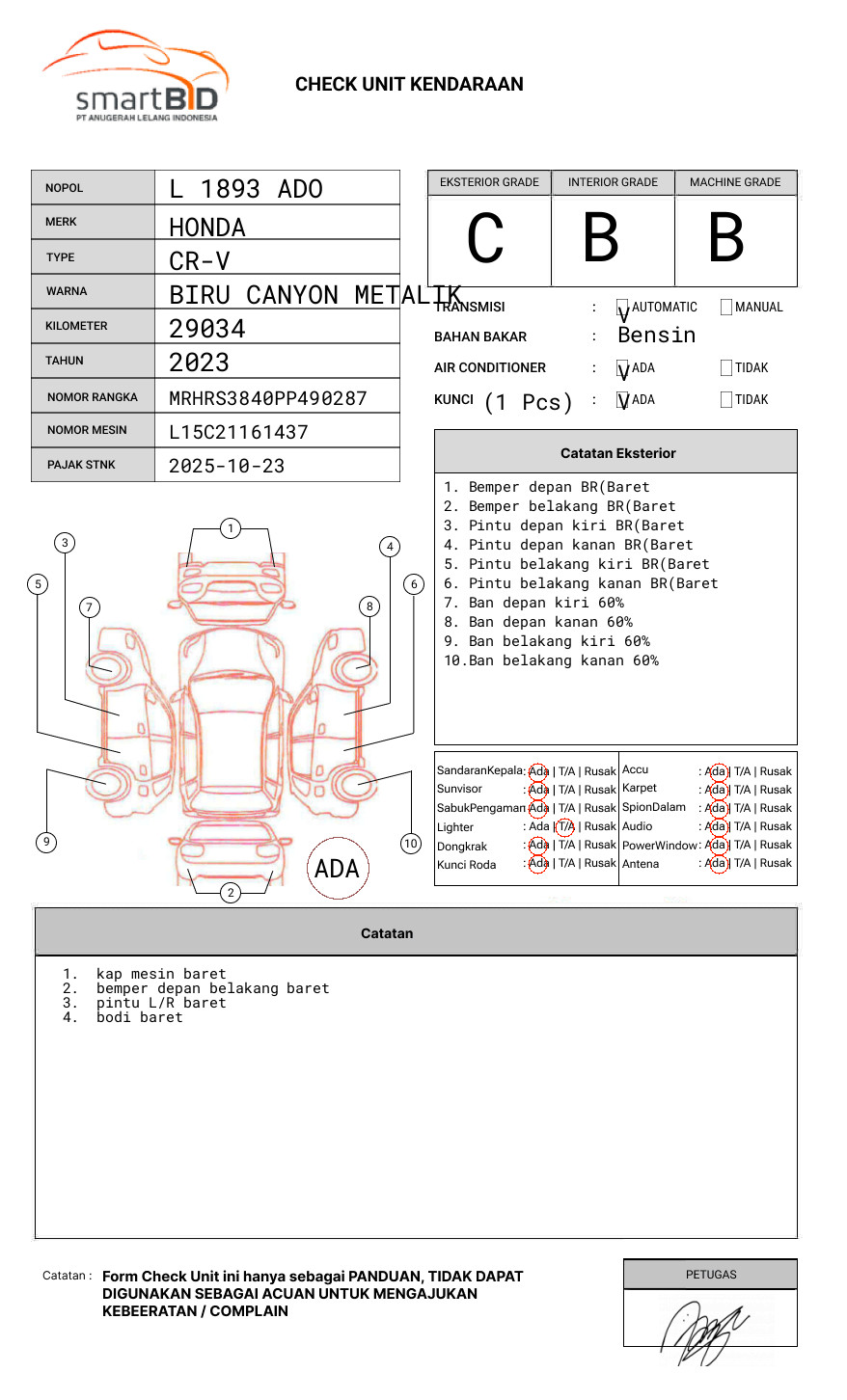 HONDA CR-V RS38 T CVT