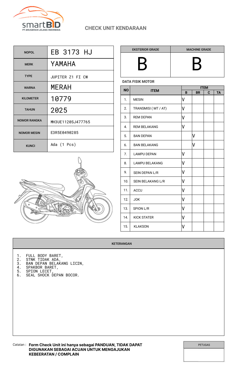 YAMAHA JUPITER Z1 FI CW