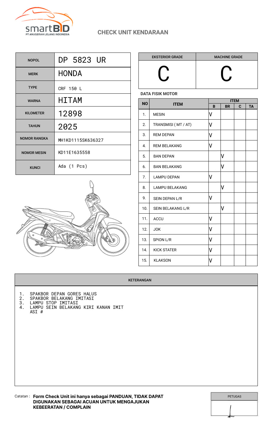HONDA CRF 150 L