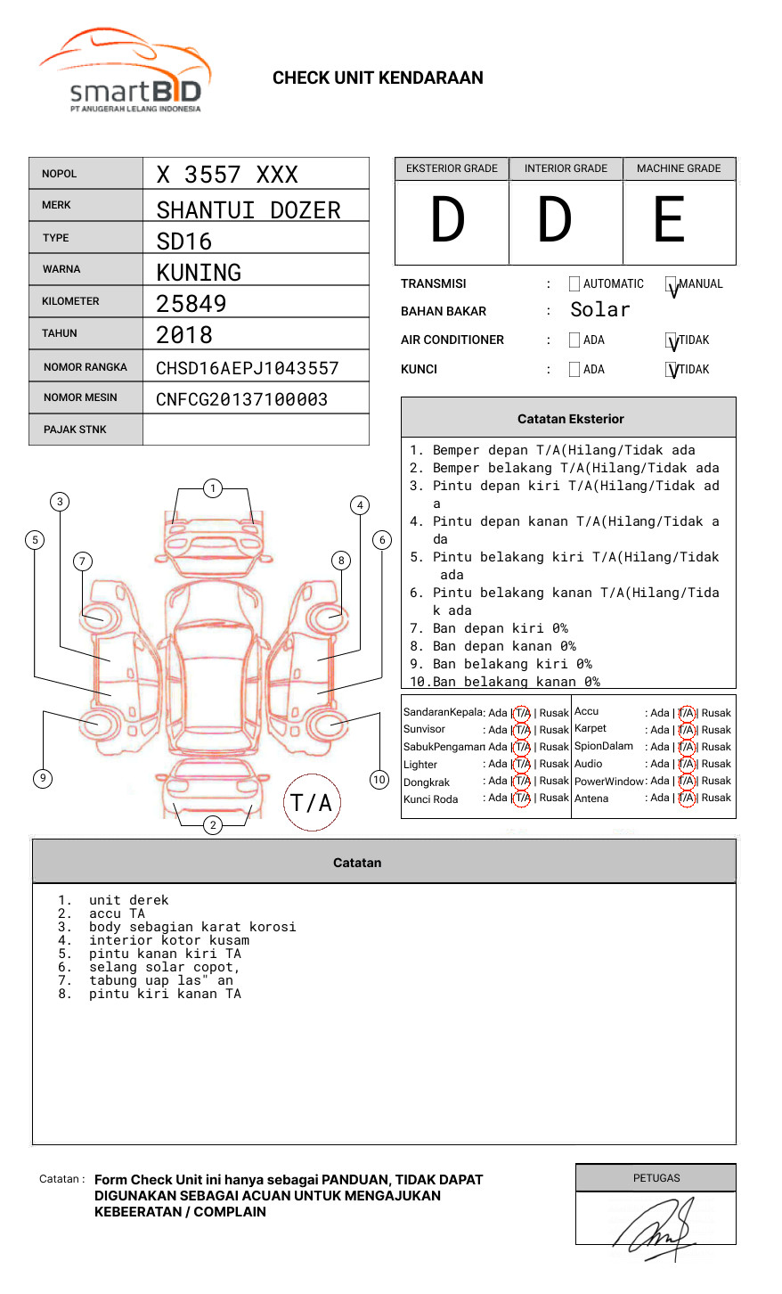 SHANTUI DOZER  SD16 E
