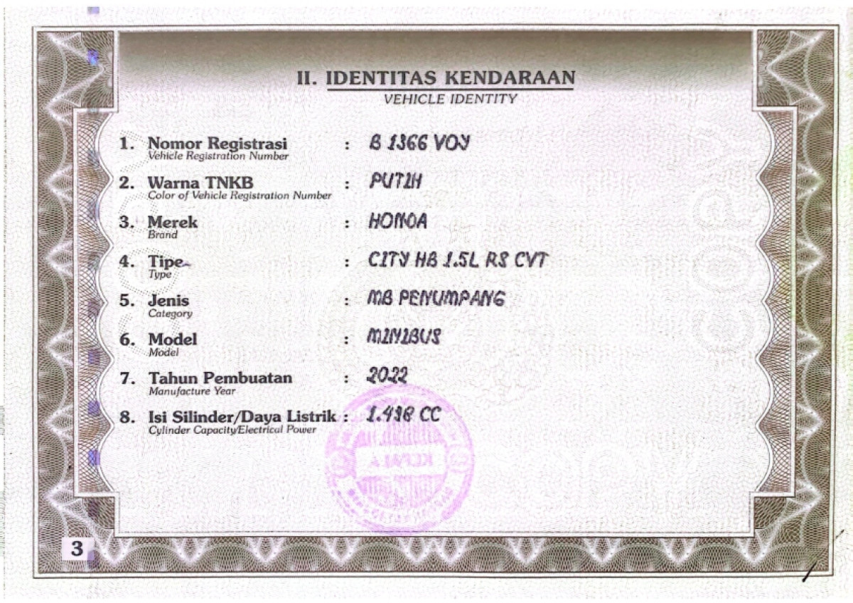 HONDA CITY HB 1.5 RS AT