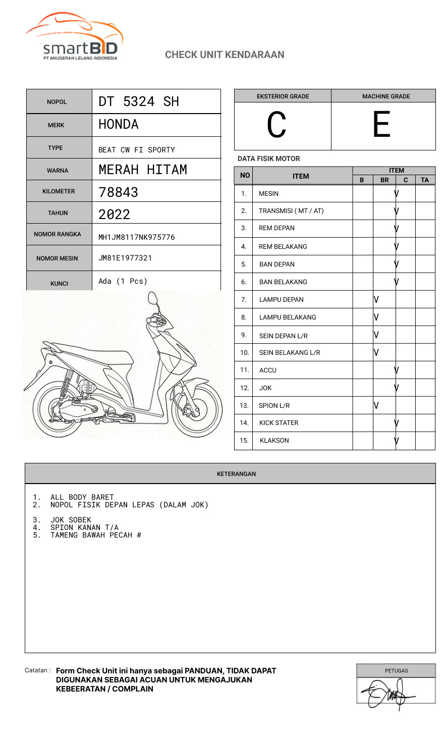 HONDA BEAT CW FI SPORTY