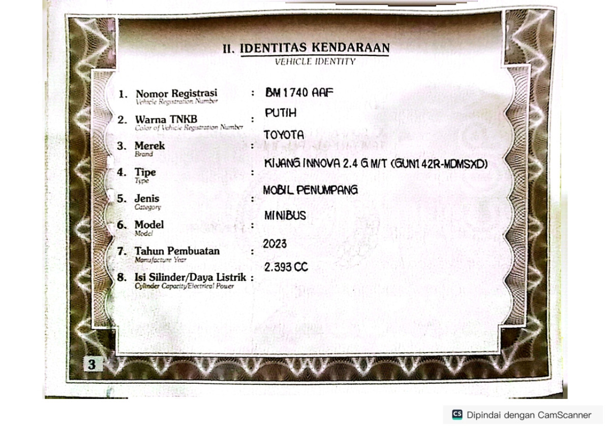 TOYOTA  INNOVA  2.4 G