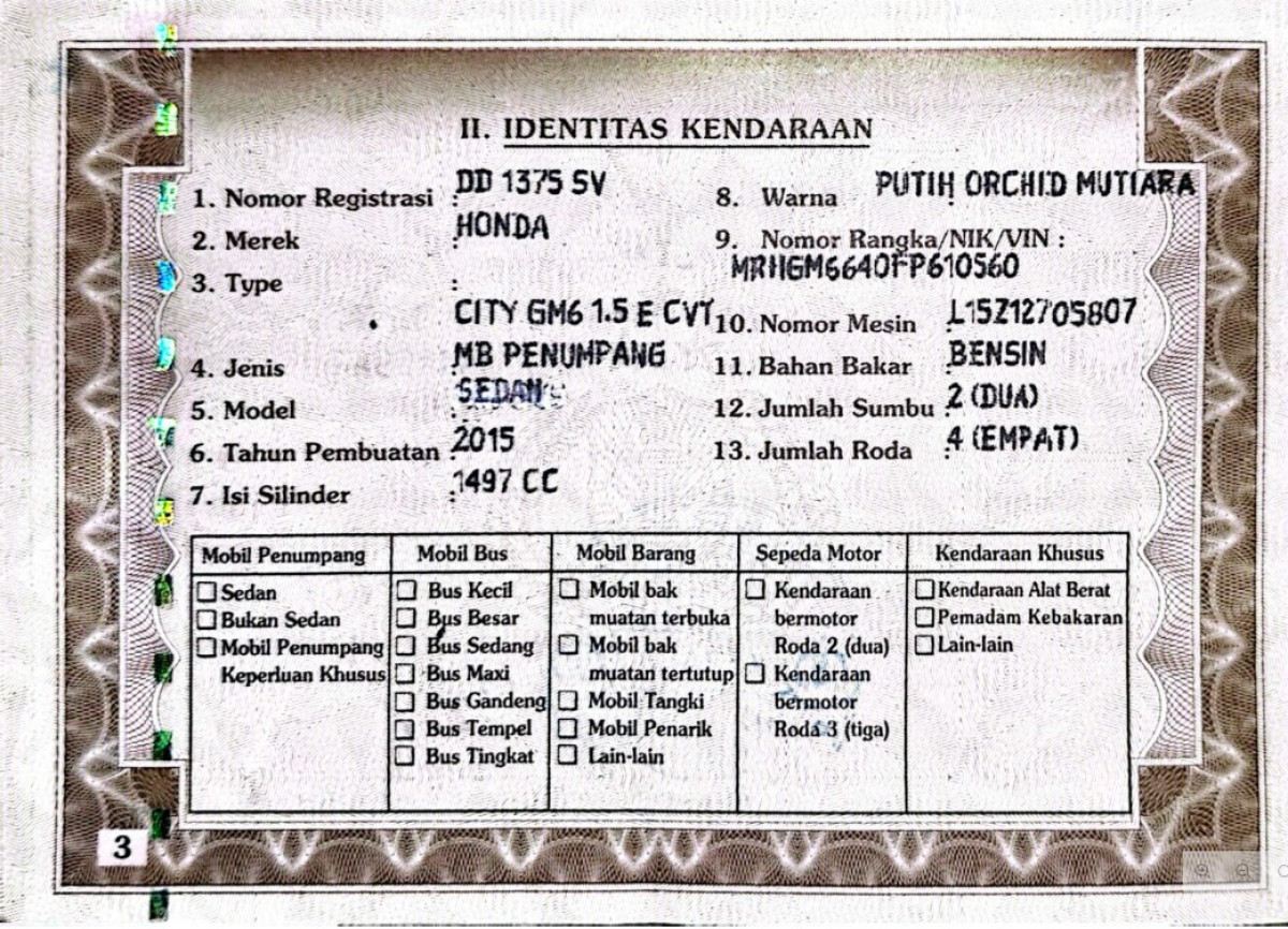 HONDA  CITY  GM6 1.5 E