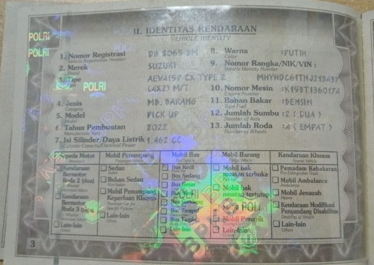 SUZUKI  CARRY  CX PICK UP